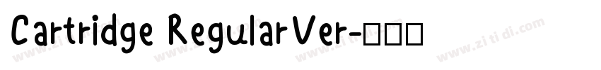Cartridge RegularVer字体转换